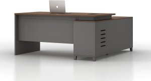 Biurko Angel Szare 160 cm x 80 cm 2