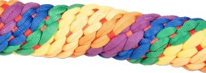 Duvo+ Zabawka dla Psa Sznur Tęczowy 3 Węzły 63cm 4
