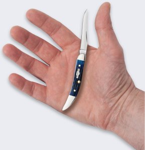 Nóż Składany Case Rogers Mini Trapper SS Blue Bone 3