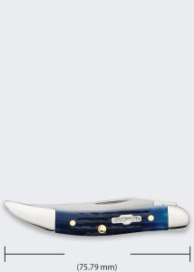 Nóż Składany Case Rogers Mini Trapper SS Blue Bone 5