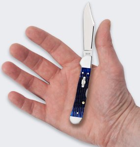 Nóż Składany Case Rogers Mini Copperlock SS Blue 2