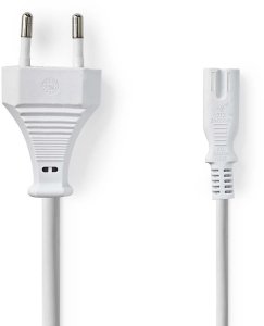 Nedis PCGP11040WT30 Power Cable Euro Plug - IEC-320-C7 / 3m 1