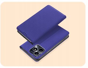 ETUI Z KLAPKĄ DO REALME NOTE 50 / C51 / C53 4G GRANATOWE MAGNETYCZNE KABURA 2