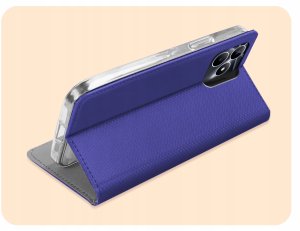 ETUI Z KLAPKĄ DO REALME NOTE 50 / C51 / C53 4G GRANATOWE MAGNETYCZNE KABURA 5