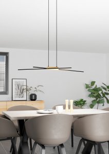 Lampa wisząca EGLO 900489, LED, 3000 K, 1560 lm, IP20, Black, Brown, White 2
