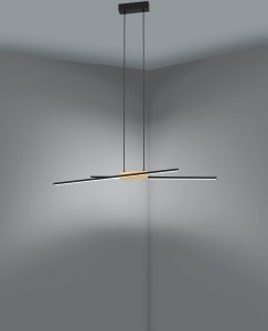 Lampa wisząca EGLO 900489, LED, 3000 K, 1560 lm, IP20, Black, Brown, White 4