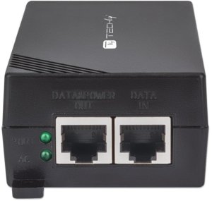 Zasilacz PoE+ Gigabit, 1x RJ45 30W 802.3af/at 2