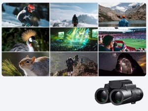 Lornetka MINI K&F CONCEPT ZOOM 8x 25mm 8x25 Szkło BaK4 IP65 + Etui KF33.092 8