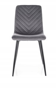KRZESŁO DAREN VELVET CZARNY STELAŻ/ SZARY BLUVEL 14 6