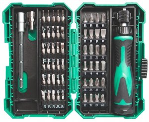 Atsuktuvo ir antgaliu komplektas 57 daliu SD-9857M Pro'sKit 1