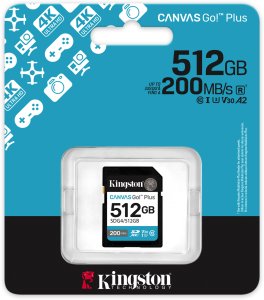 Karta Kingston Canvas Go! Plus (Gen4) SDXC 512 GB Class 10 UHS-I/U3 V30 (SDG4/512GB) 3
