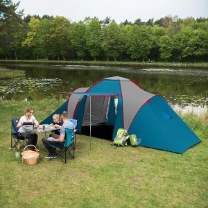 Namiot turystyczny Nils Extreme NC6031 NIEBIESKO- JASNO SZARY HIGHLAND NILS CAMP 22