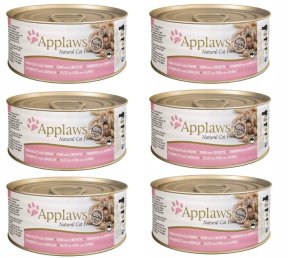 Applaws Cat Tin Tuna Fillet with Prawn 6x70g 1
