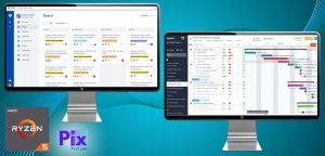 Komputer Pix Protask V7 AMD Ryzen 5 32GB DDR4 1000GB SSD DVD Windows 11 12