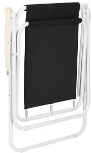 Krzesło turystyczne, wędkarskie składane krzesełko na biwak, plaże czarne UNIWERSALNY 3