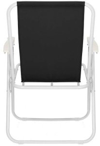 Krzesło turystyczne, wędkarskie składane krzesełko na biwak, plaże czarne UNIWERSALNY 5
