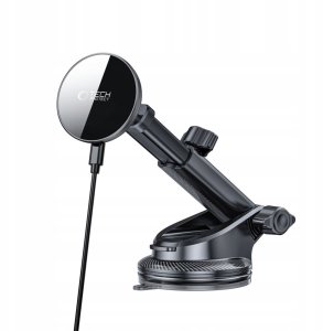 TECH-PROTECT MM15W-V10 MAGNETIC MAGSAFE DASHBOARD & VENT CAR MOUNT WIRELESS CHARGER 15W BLACK 3