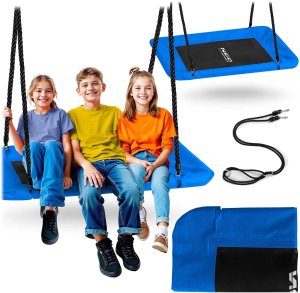 NeoSport Huśtawka bocianie gniazdo prostokątna  Swingo 110 x 70 cm 1
