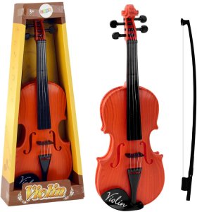 Skrzypce Instrument Dla Dzieci Smyczek Jasny Brązowy LEAN Toys 1