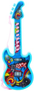 Gitara Elektryczna Dla Dzieci Melodie Gama Solmizacyjna Niebieski LEAN Toys 2