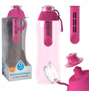 Butelka Dafi SOFT 0,3l flamingowa + filtr węglowy 1