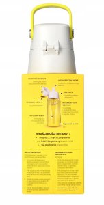 Dafi Butelka filtrująca SOLID 0,5 l cytrynowa z 2 filtrami węglowymi 4