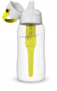 Dafi Butelka filtrująca SOLID 0,5 l cytrynowa z 2 filtrami węglowymi 6