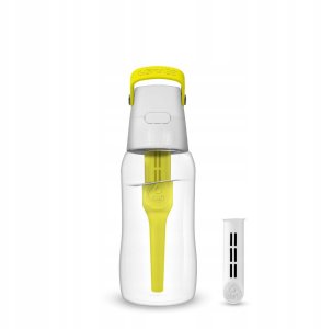 Dafi Butelka filtrująca SOLID 0,5 l cytrynowa z 2 filtrami węglowymi 10