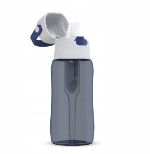 Dafi Butelka filtrująca SOLID 0,5 l jeansowa barwiony zbiornik z filtrem 2