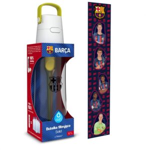 Butelka filtrująca Dafi SOLID FC Barcelona 0,7 l cytrynowa z wkładem 1