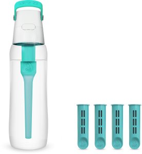 Butelka filtrująca Dafi SOLID 0,7 l turkusowa z 4 filtrami 1