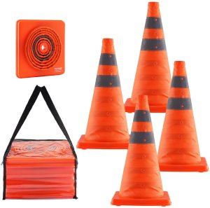 Składane Pachołki Drogowe 4 Sztuki 45 cm 1