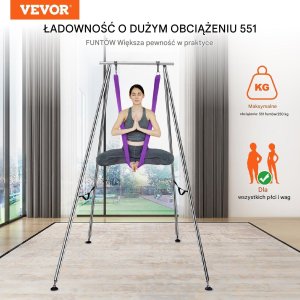 Stojak z Hamakiem Aerial Yoga Fioletowy 7