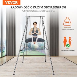 Stojak z Hamakiem Aerial Yoga Biały 7