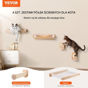 Wiszące Półki dla Kota Zestaw 3-częściowy 7