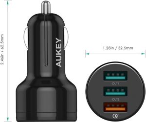Ładowarka Aukey CC-T11 3x USB-A 7.8 A  (CC-T11) 4