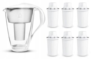 Szklany Dzbanek Dafi CRYSTAL LED 2 l Biały 10 wkładów Classic 14