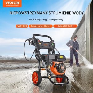 Gazowa Myjka Ciśnieniowa 3400 PSI 10 L/min 7