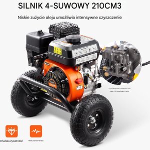 Gazowa Myjka Ciśnieniowa 3500 PSI 10 L/min 6