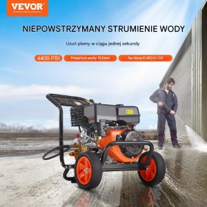 Myjka ciśnieniowa Vevor Gazowa Myjka Ciśnieniowa 4400 PSI 15 L/min 7