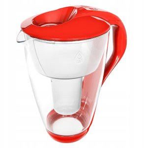 Szklany dzbanek filtrujący Dafi CRYSTAL czerwony 2