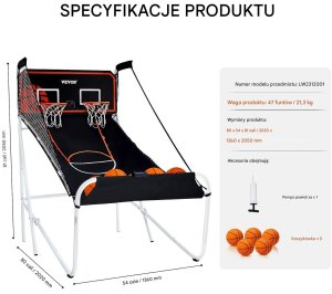Składany Stół do Koszykówki Arcade 2