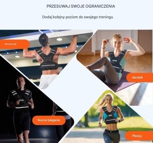 Regulowana kamizelka obciążeniowa 5-14,5 kg 6
