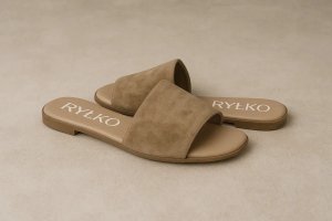 Klapki damskie Ryłko 0AGH2_V beż 38 2