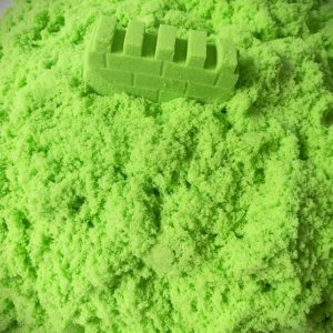 Piasek kinetyczny z foremkami 3 kg zielony 4