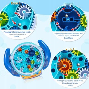 Gra logiczna labirynt 3D niebieski 10