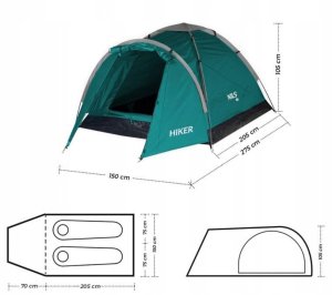 NC6010 ZIELONY NAMIOT KEMPINGOWY HIKER NILS CAMP 15