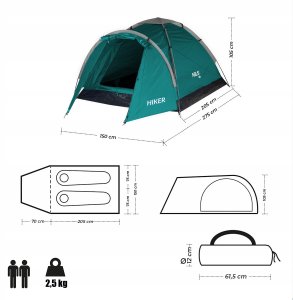 NC6010 ZIELONY NAMIOT KEMPINGOWY HIKER NILS CAMP 7