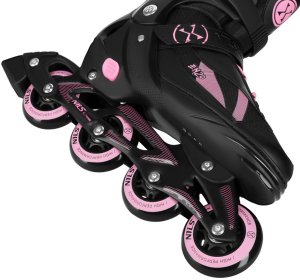 Rolki Nils Extreme NH382 rekreacyjne regulowane czarno-różowe r. 28-31 6