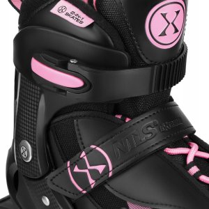 Rolki Nils Extreme NH382 rekreacyjne regulowane czarno-różowe r. 28-31 7